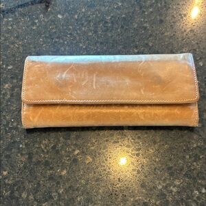 HOBO Tan Leather Wallet